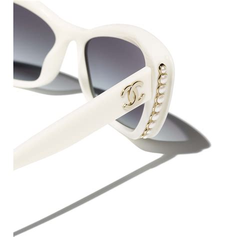 Chanel sunglasses women white